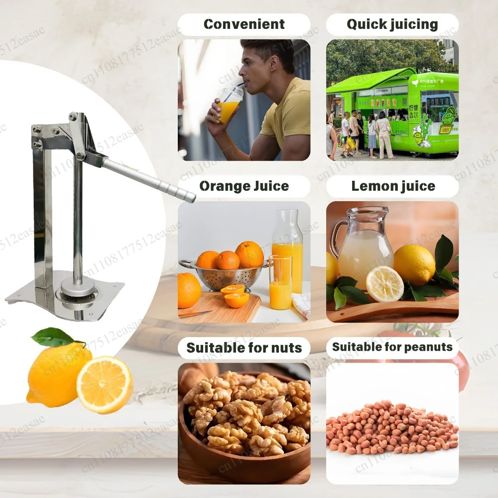 Stainless steel 304 manual lemon juicer
