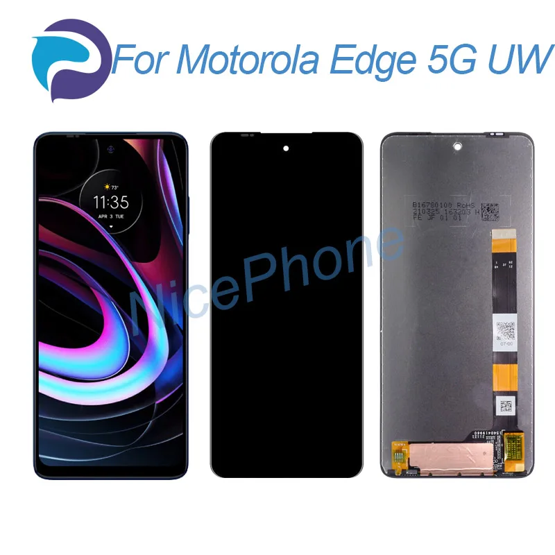 

for Motorola Edge 5G UW LCD Screen + Touch Digitizer Display 2460*1080 For Moto Edge 5G UW LCD Screen Display