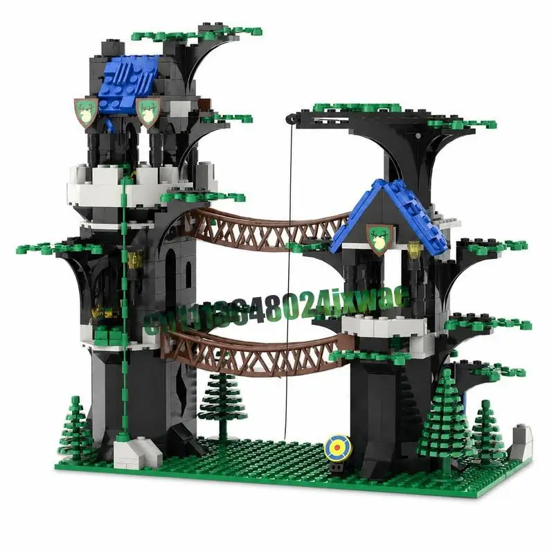 538PCS Tree House Treasure Trove MOC Forest Scene Model Custom Puzzle Architecture DIY Assembly Educational Building Blocks Gift
