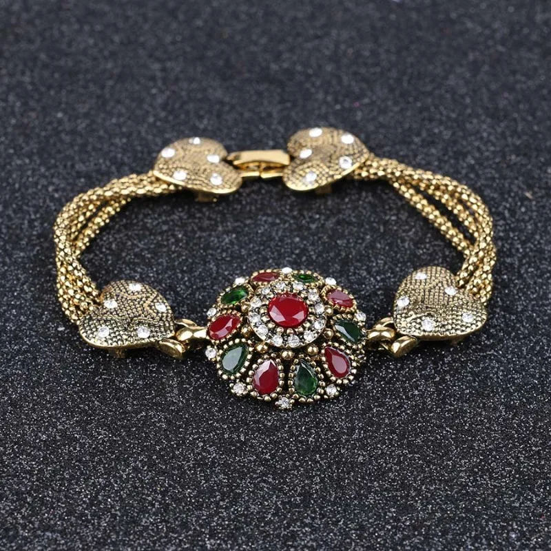 Luxury Shiny Colorful Zirconia Flower Bracelet Women\'s Trendy Gorgeous Clasp Opening Bracelet Valentine\'s Day Jewellery Gifts