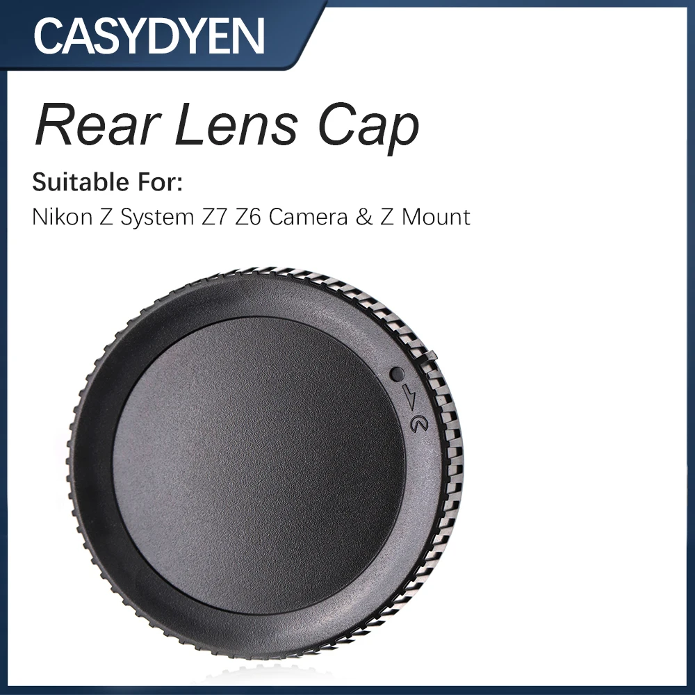 1Pc Rear Lens Cap Cover For Nikon Z System Z7 Z6 Camera & Z Mount Lenses Replacement Black