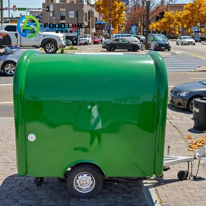 Commercial Outdoor Mobile Fast Food Trailer Versatile Hot Dog Cart Popular Food Truck Customized