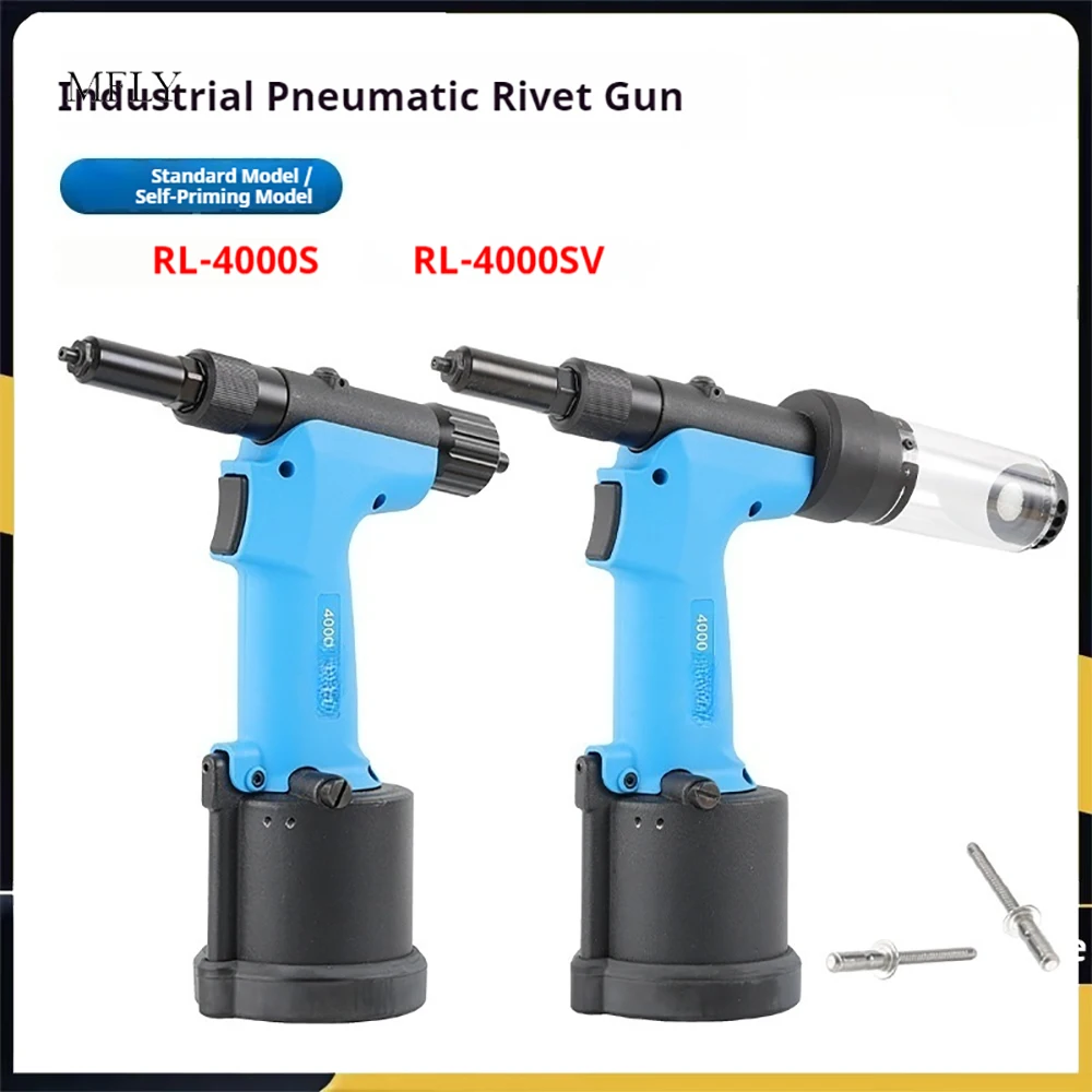 Pneumatic Rivet Gun Two-claw Gun Type Nail Gun Industrial Grade Double Core Rivet Pliers Rivet Machine Tool Riveting