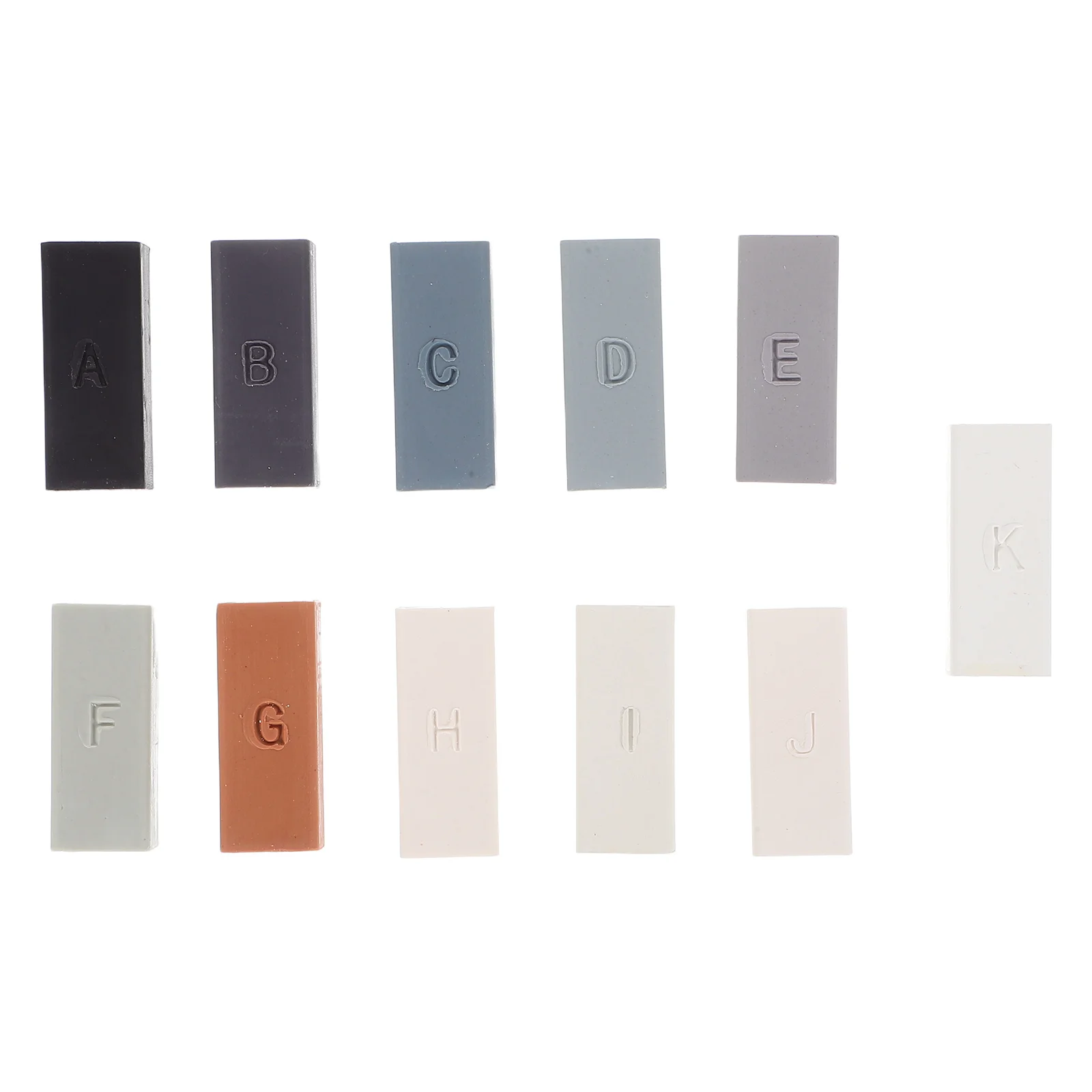 11 قطعة طقم شمع إصلاح الأرضيات حشو الشمع الصلب للخشب الفينيل صفح خدش إصلاح مقاومة للماء استعادة الأرضية #3