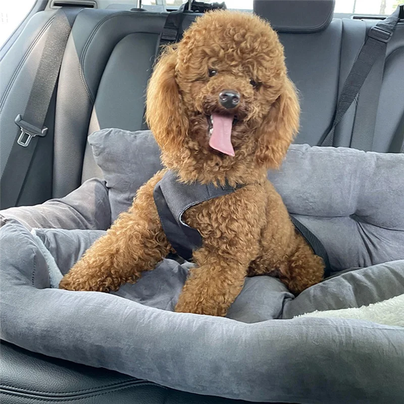 

A90E-Automobile Dog Seat Cover Waterproof Travel Pet Carrier Hammock Car Rear Seat Protector Mat Safety Carrier For Dogs Pad