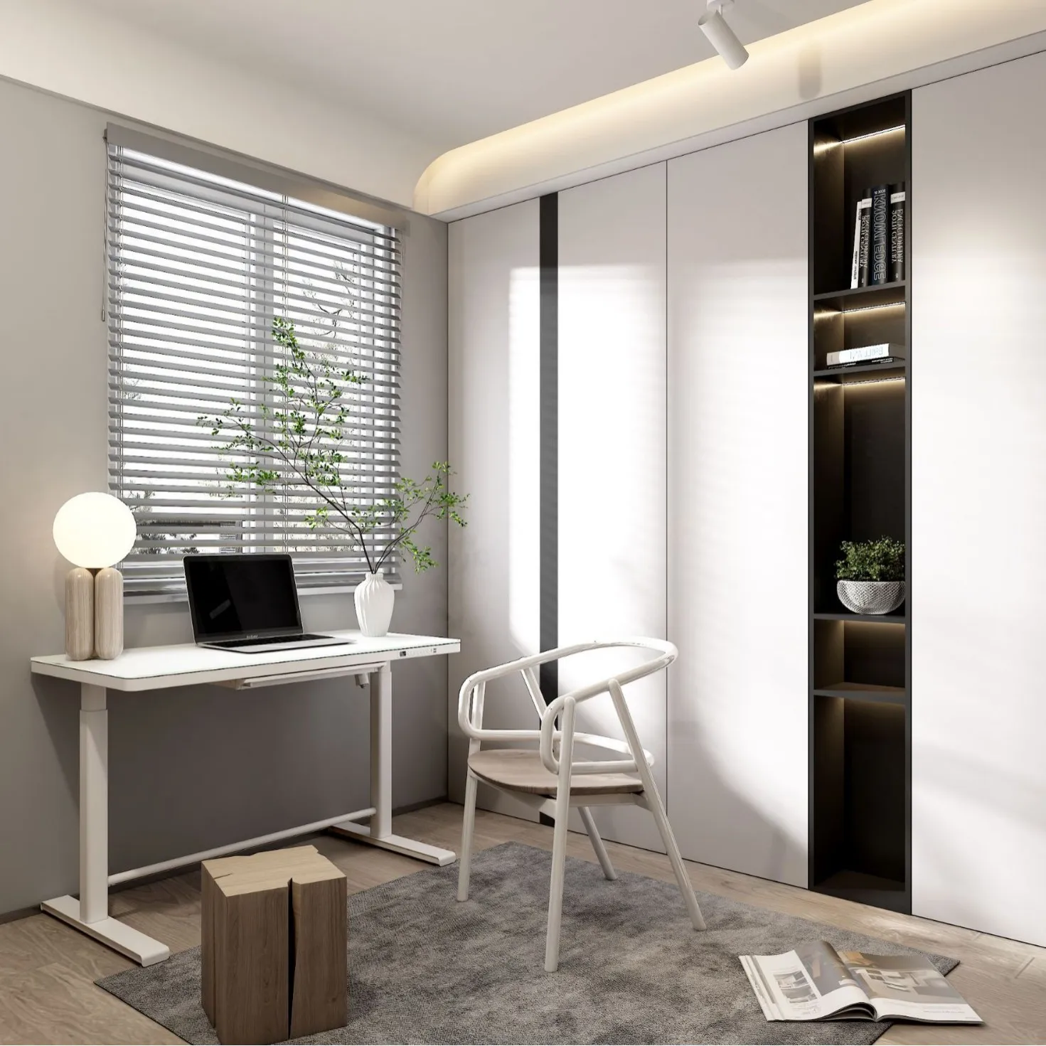 High-end simple work low noise home office electric lifting computer desk
