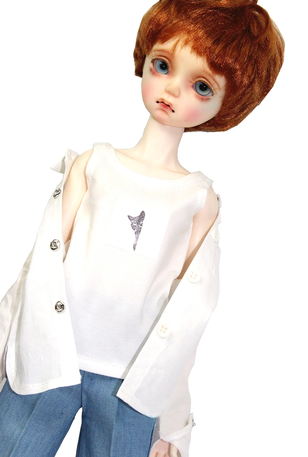 Past op 43 cm 1/4 BJD poppenkleertjes MSD Fashion Casual vest
