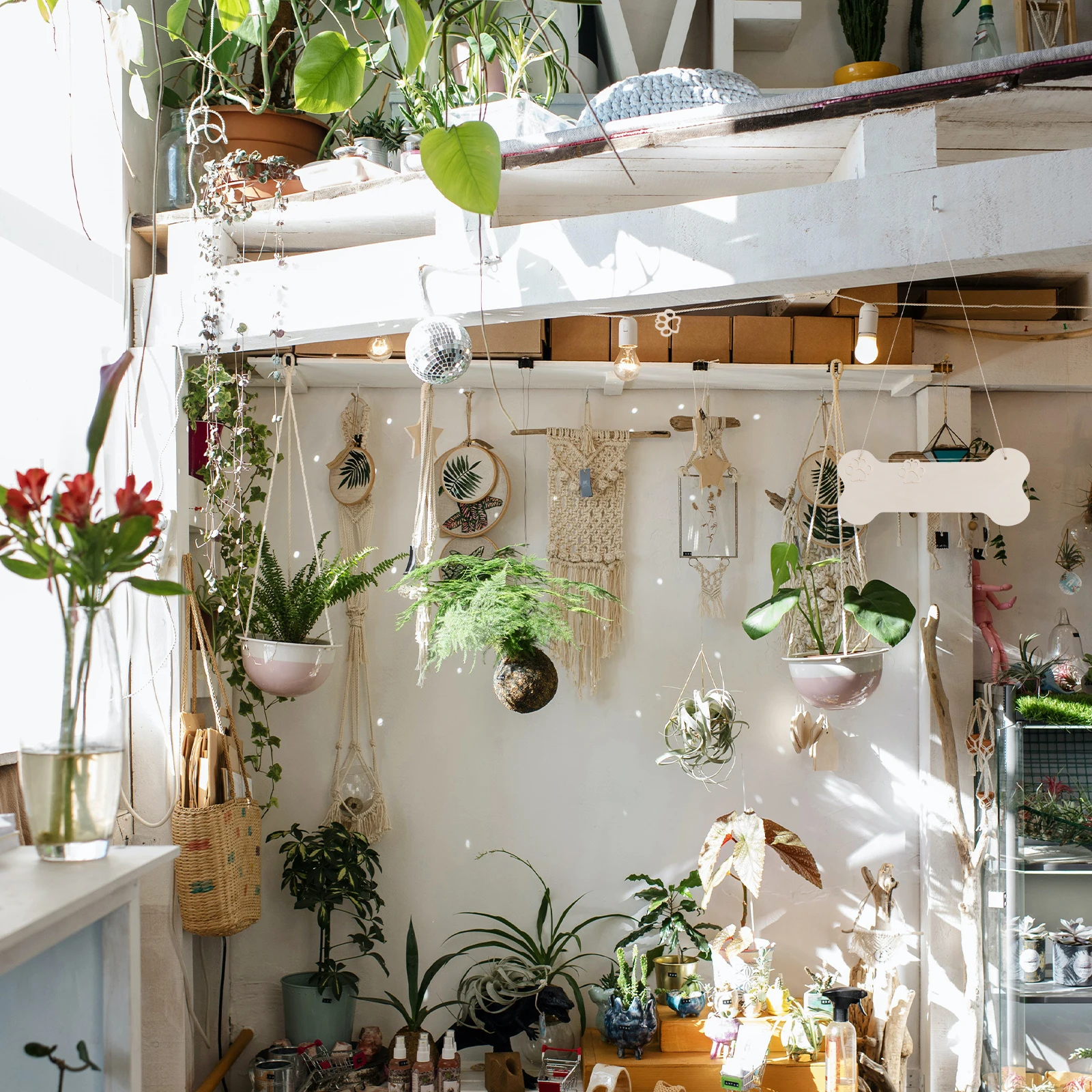 

20pcs 1 Set Unfinished Dog Bone Wood Plaque For Diy Crafts Home Decor Hanging Sign Cutouts Blank Wood Tags Handicraft Supplies