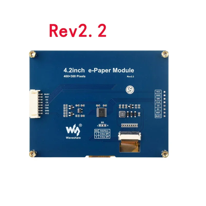 Imagem -02 - Módulo de Tela E-ink Display E-paper Spi Rpi Raspberry pi Zero 2w 3a 3b Plus Modelo b Stm32 42