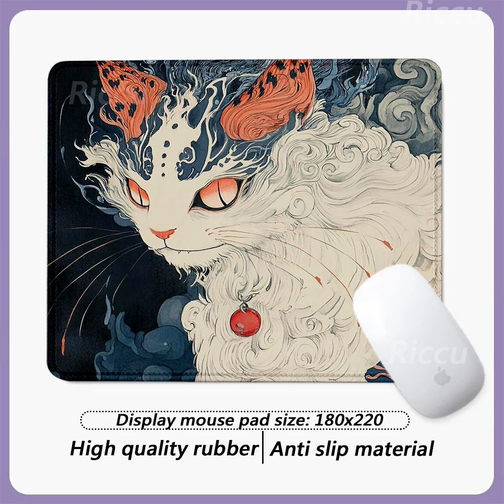 

Floating Cat Japanese anime Gaming Rubber Pad Smallmouse Pad HD printing desktop Small size Mat Large game accessories mouse pad