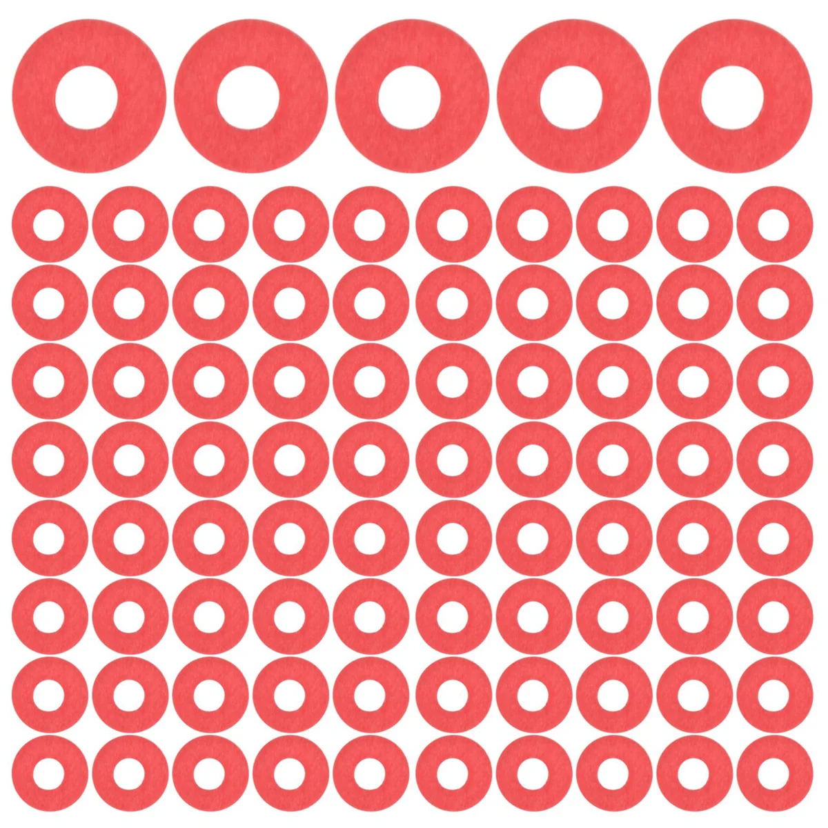 SODIAL (R) 100 PCS Red Placa-mãe Parafuso Arruelas de Fibra Isolante QUENTES