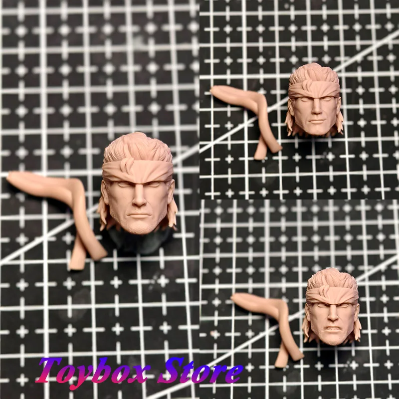 Solid Snake Head: The Ultimate Unpainted Sculpt for Gears of War and Metal Gear Fans