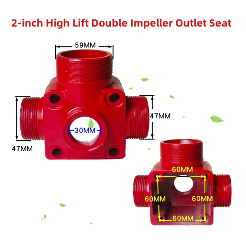 Water Pump Mounting Accessories for 170F For diesel Engines Featuring Standard 1.5 Inch and 2 Inch Port Dimensions