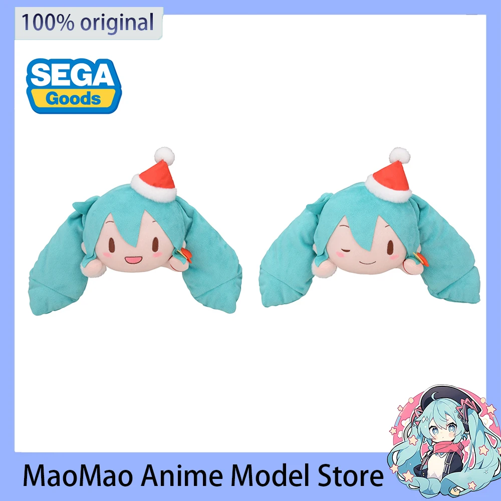 

В наличии оригинальные SEGA VOCALOID Hatsune Miku Рождество 2023 плюшевые игрушки 16 см Kawaii аниме фигурка Коллекционные игрушки для мальчиков подарок
