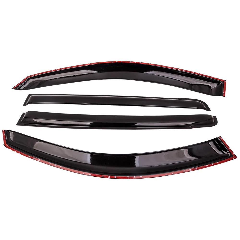 4PCS Window Weather Shield Sun Visors for Mitsubishi Triton ML MN Dual Cab 2006 2007 2008 2009 2010 2011 2012 2013 2014