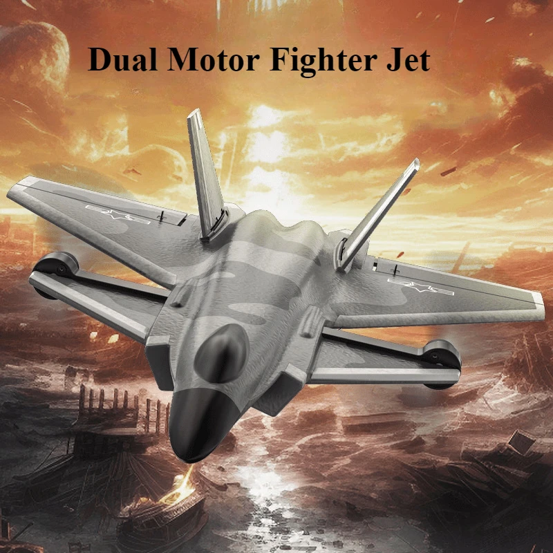 RC Aircraft 6 Channels Dual Brushless Motors Drone Toys Vertical Silo Fighter Jet Fixed Wing Foam Glider Boy's Gift Toy Airplane