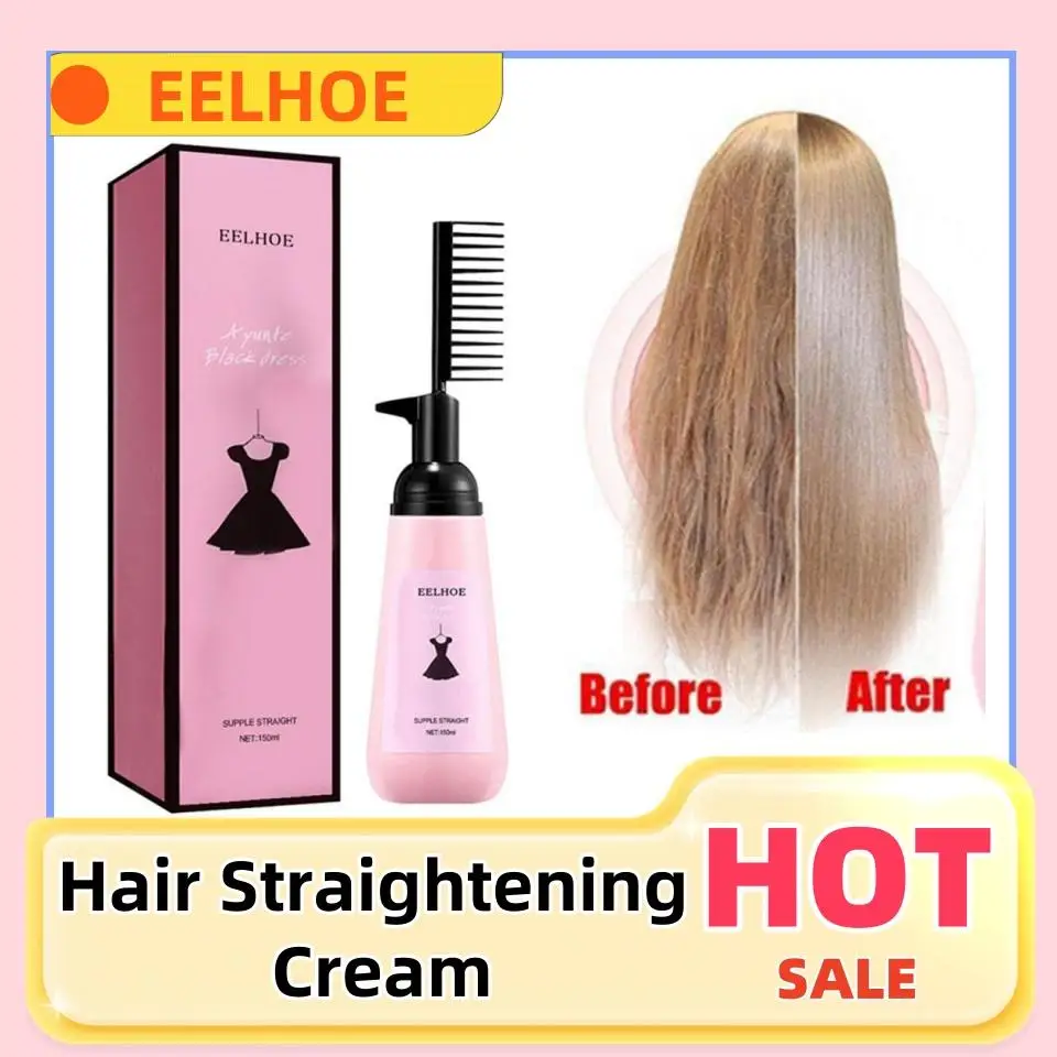 

150ml Hair Straightening Cream Silk & Gloss Hair Straightening Cream Faster Smoothing Curly Hair Care Protein Correction