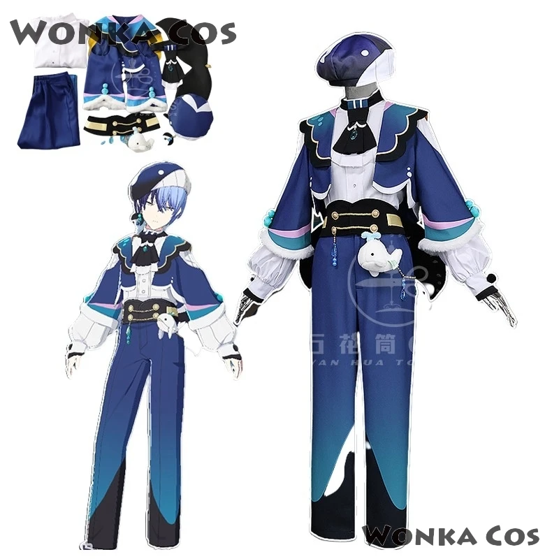 PJSK Aoyagi Toya Cosplay Costumes Game Project Sekai Cosplay Wig Halloween Party Whale Suits Anime Clothing Uniforms
