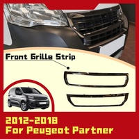 Front Grille Strip For Peugeot Partner 2013 2014 2015 2016 2017 Exterior Scratch Protective Car Decoration Styling ABS Plastic