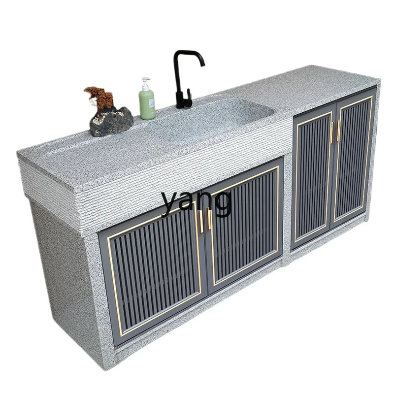 

LH natural granite integrated operation basin outdoor sink washbasin outdoor courtyard laundry pool