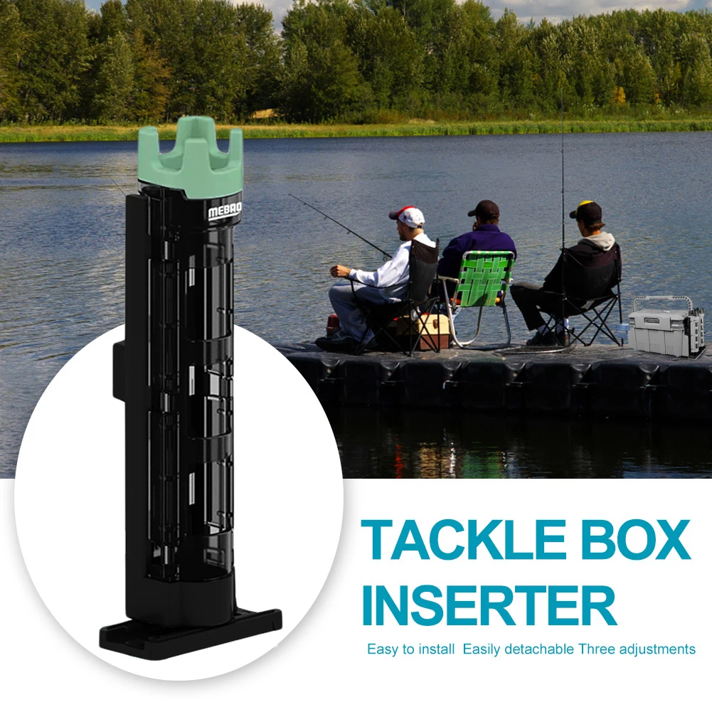 Detachable Fishing Box Rod Barrel Holder Fishing Box Rod Stand Outdoor Adjustable Portable  Snap Design for Angler Supplies