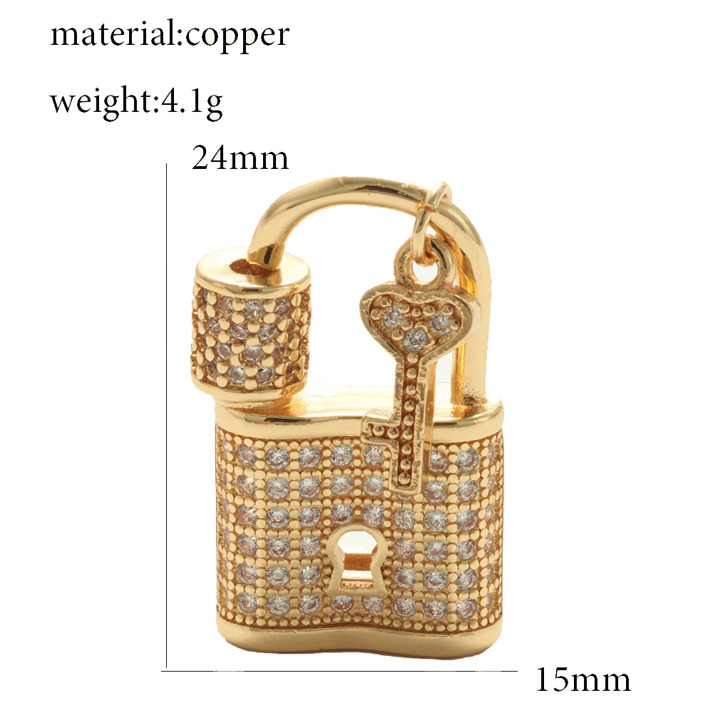 Heart Key Lock Charms for DIY Jewellery Making