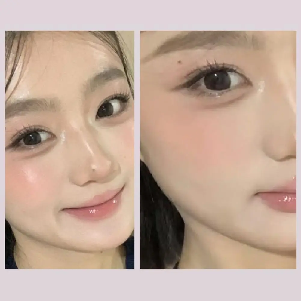 Koreanisches sanftes flüssiges Puder-Rouge, wasserfest, langlebig, aufhellendes Rouge, Gesichtsrouge, Highlight-Nasenschatten, natürliche Farbe ﻿