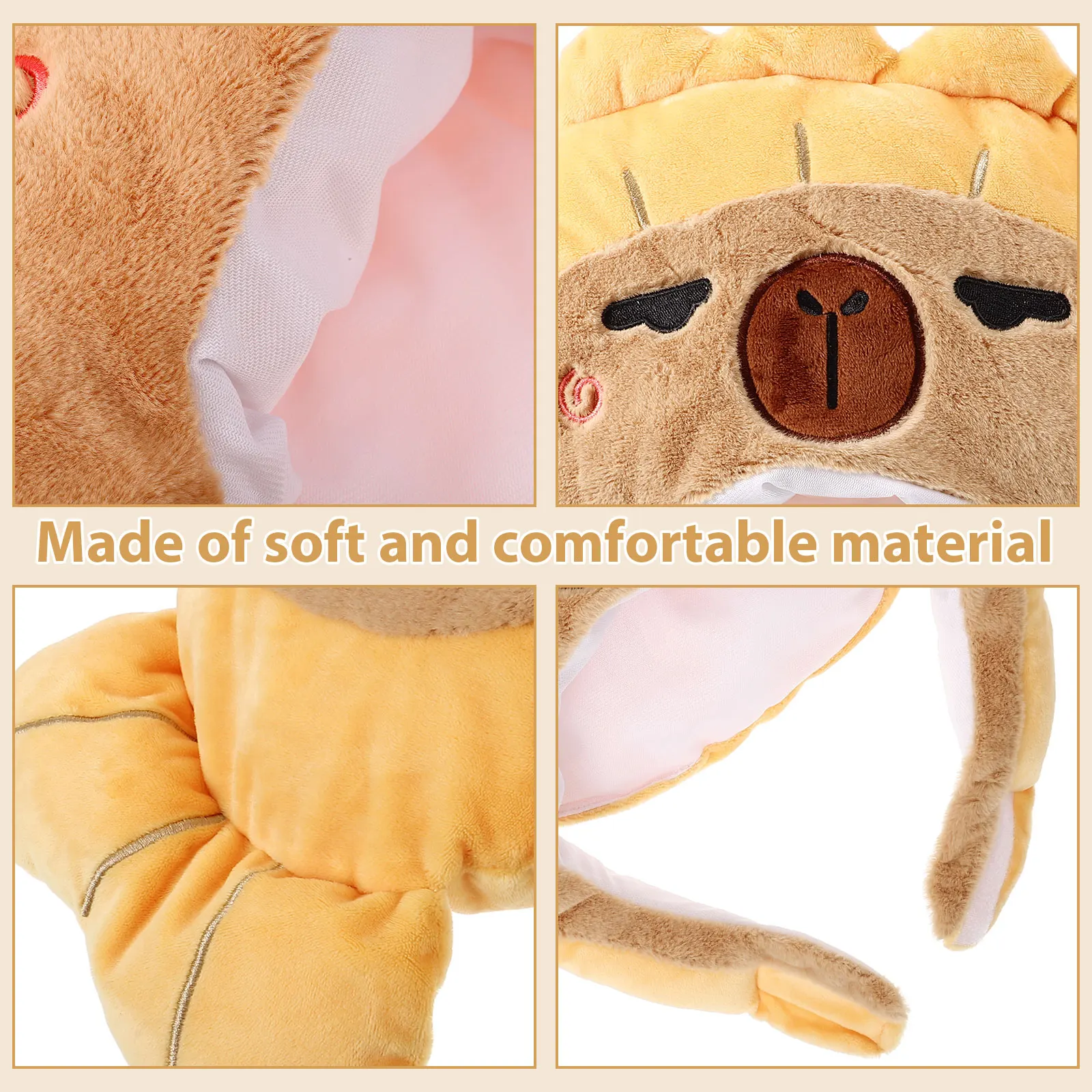 

Yellow Fish Headwear Hat Party Costume Cartoon Animal Adult Halloween Cosplay Novelty Headgear PP Cotton Comfortable Long