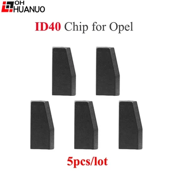 Ecusells 5 TEILE/LOS, ID40 Carbon Auto Transponder Keramik Auto Blank Schlüssel Chip Für Opel Vauxhall Astra Vectra Zafira