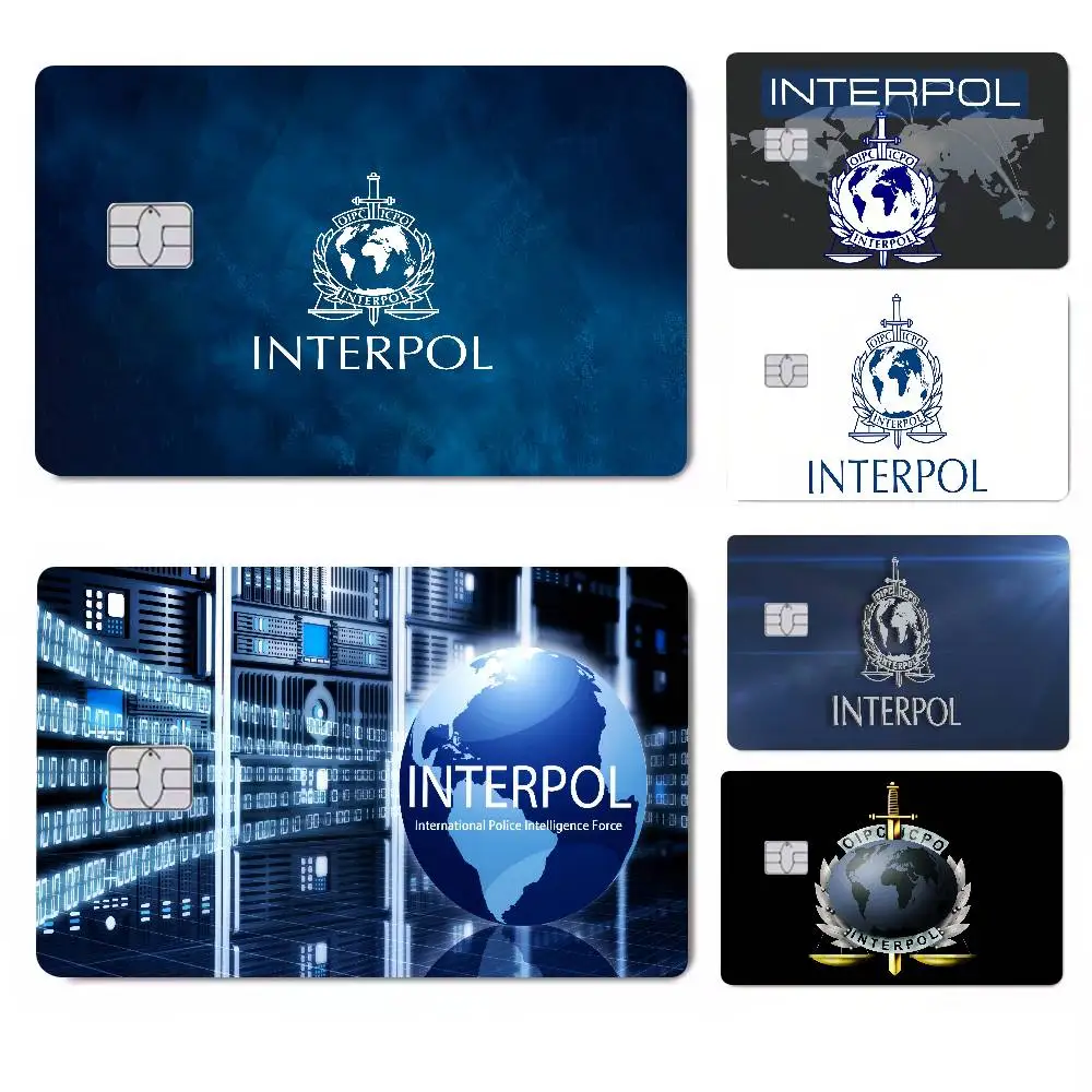Interpol Spiel Anime Aufkleber Film Haut Abdeckung Fall für kleine große keine Chip Debit Kreditkarte Vorderseite