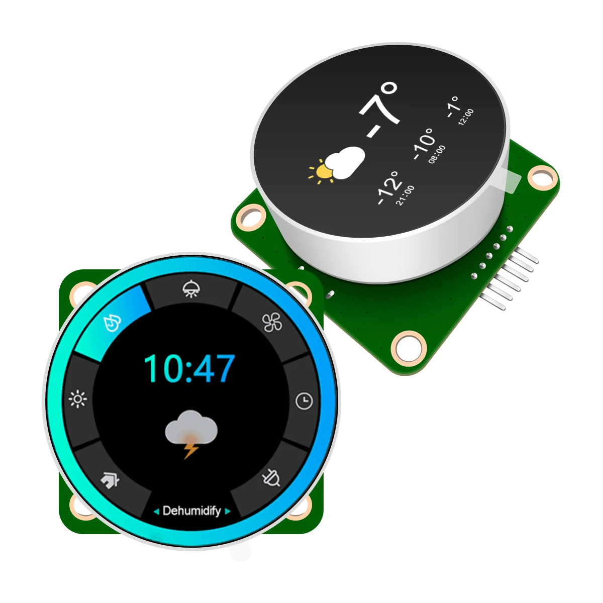 1.3 Inch 240 * 240 Small Round Thin Film Transistor 32C091 Round Knob Hmi UART Smart Switch Ips Smart Home Appliance LCD Module