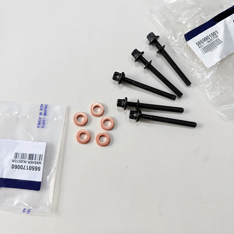 New Genuine Injector Bolts OEM 6659901001 for Ssangyong Rexton Actyon Kyron Korando C 6650170060