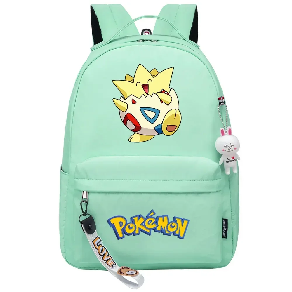 Kawaii Raichu Togepi Jigglypuff Boys Girls Kids School Book Bags Women Bagpack Teenagers Canvas Laptop Travel Backpack