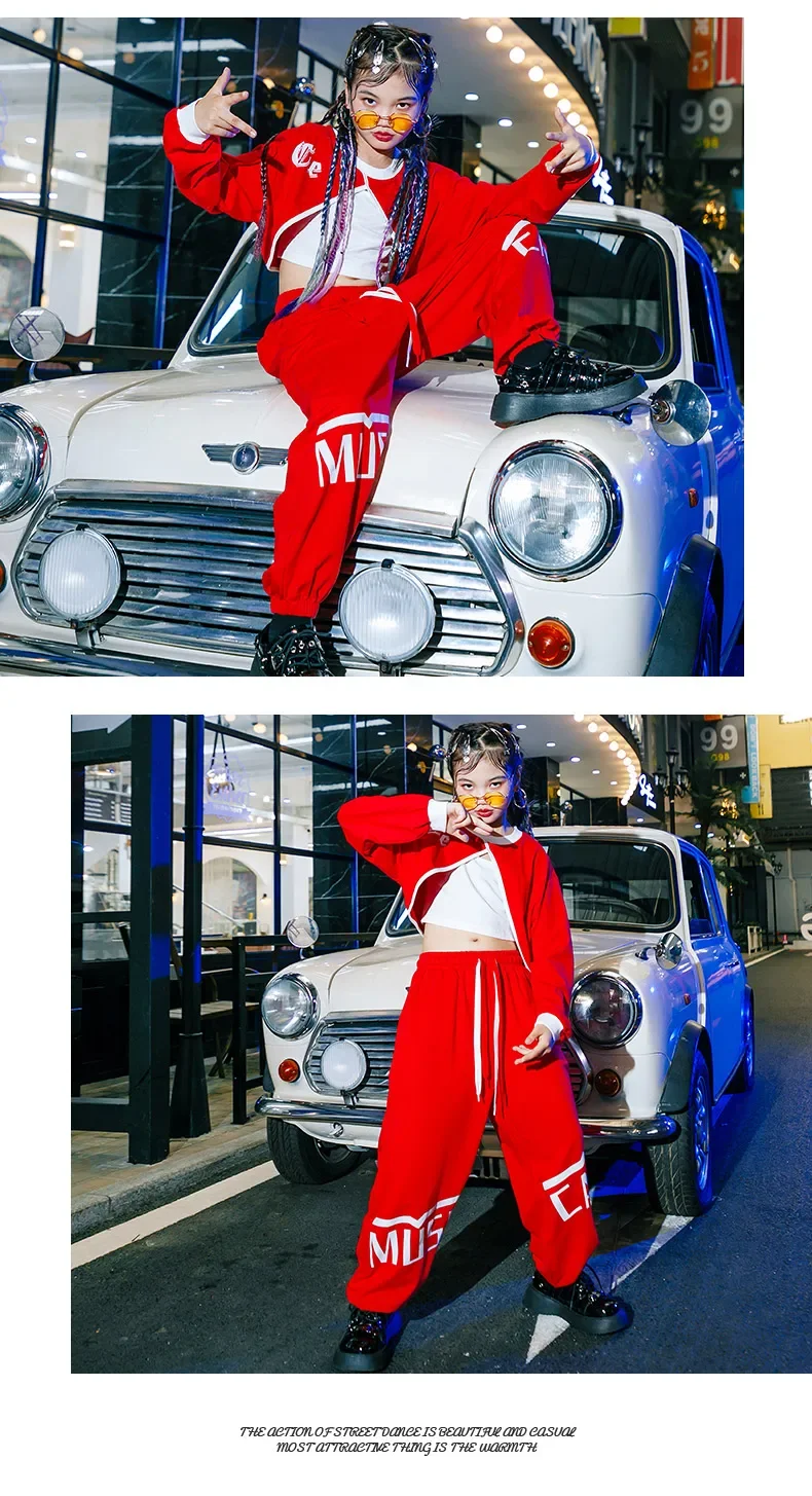 Children's Trendy Cool Jazz Dance Costume Girl's Performance Costume Set Children's