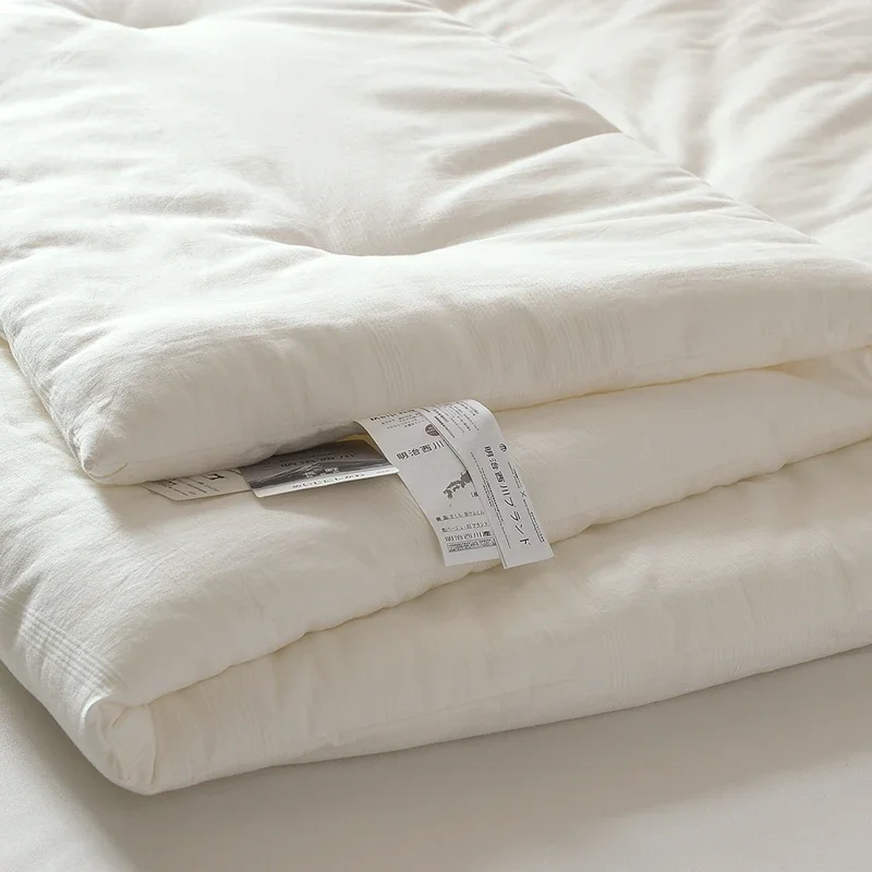 Japanese Quilt Original Ecological Cotton Quilt Polyester Fiber Filling Comforter Summer Cooling Blanket Double Quilts For Bed