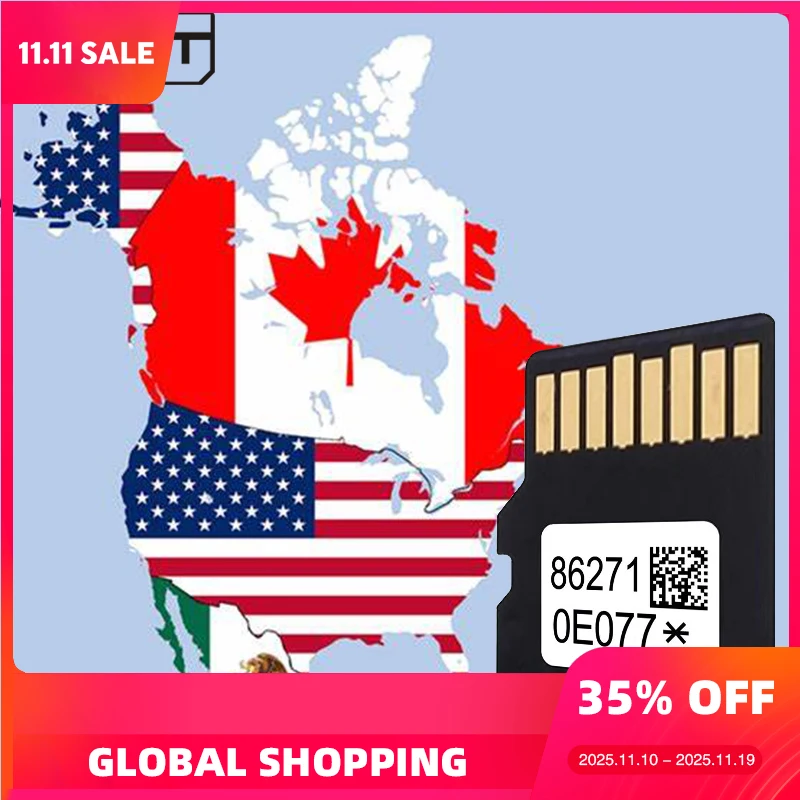 

Latest Maps Update Navigation 2025 for USA CAN MEX Car GPS Card for Toyota 4Runer Navi Camry Corolla GPS SD Memory 86271-0E077