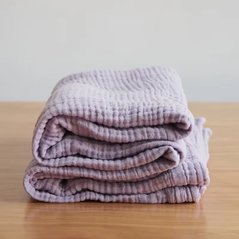 

Cotton Blanket 6 Layers Gauze Solid Color Throw Blanket Summer Air Conditioning Towelling Coverlet Quilt Decorate Bed Blankets