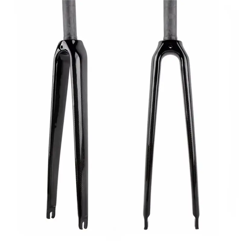 ABLB-Carbon Fibre Bicycle Road Bike Front Fork 700C Road Fork V Brake Cycling Parts Steerer Tube 25.4Mm And 28.6Mm