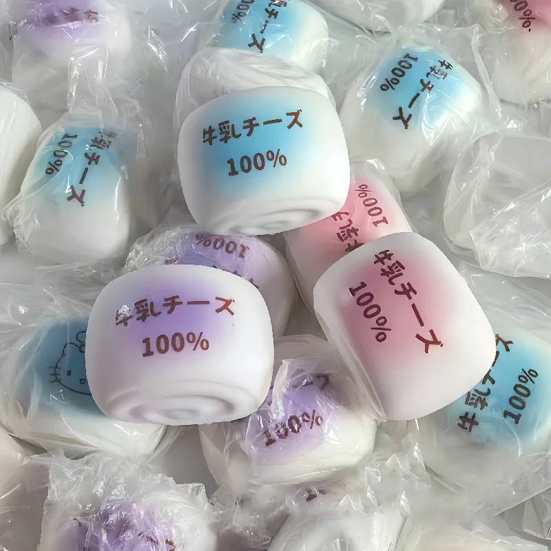 

3/5Pcs Taba Squshy Cute Slow-Rebound Bread Milk Bun Soft Cake Finger-Squeezing Sensory Stress Relief Toy Fidgety Kids Toy Gift