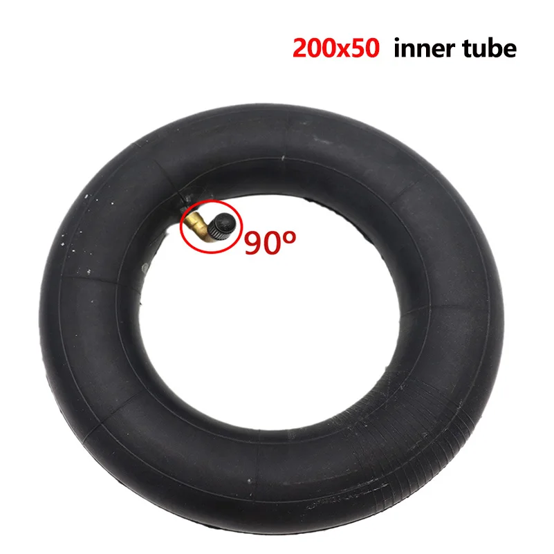 Neumático de tubo de butilo de tubo interior de 200x50 para ruedas delanteras y traseras de patinete eléctrico de 8 pulgadas piezas de repuesto de cámara interior de 200*50