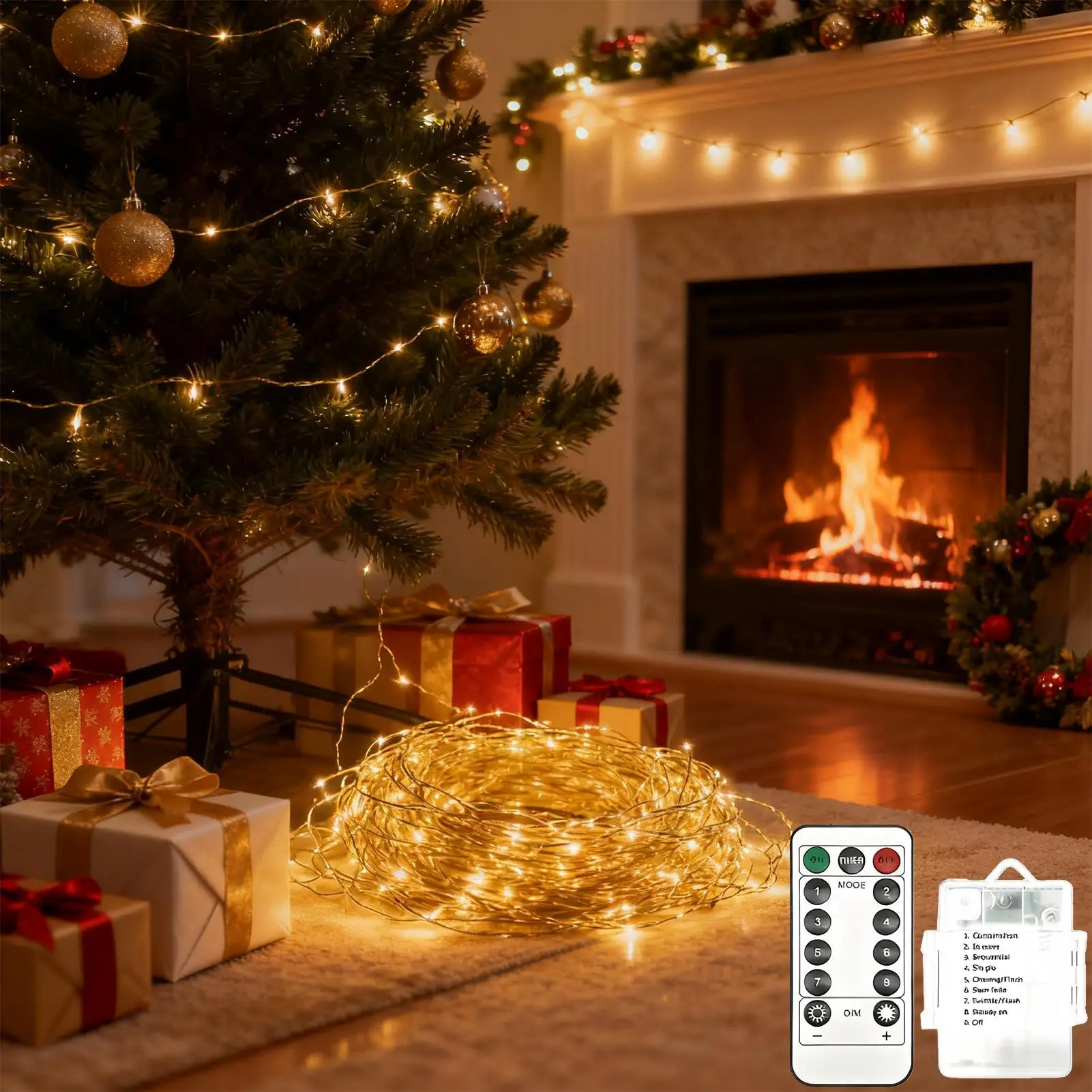 

Каскадные мерцающие огни, окружающее освещение с дистанционным водопадом, рождественская елка, виноградная лоза, огни для гостиной, вечерние заборы, перила