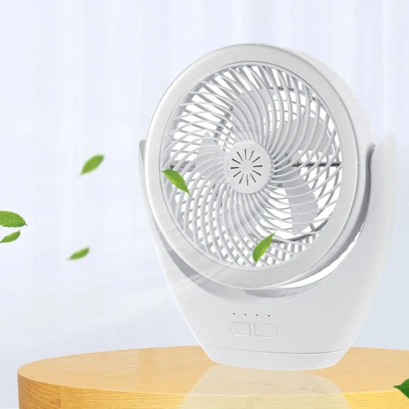 LED Fan Lamps USB Rechargeable Desktop Portable Wireless Ceiling Fan For Bedroom Multi Scenario Usage With Hooks Pendant Lights