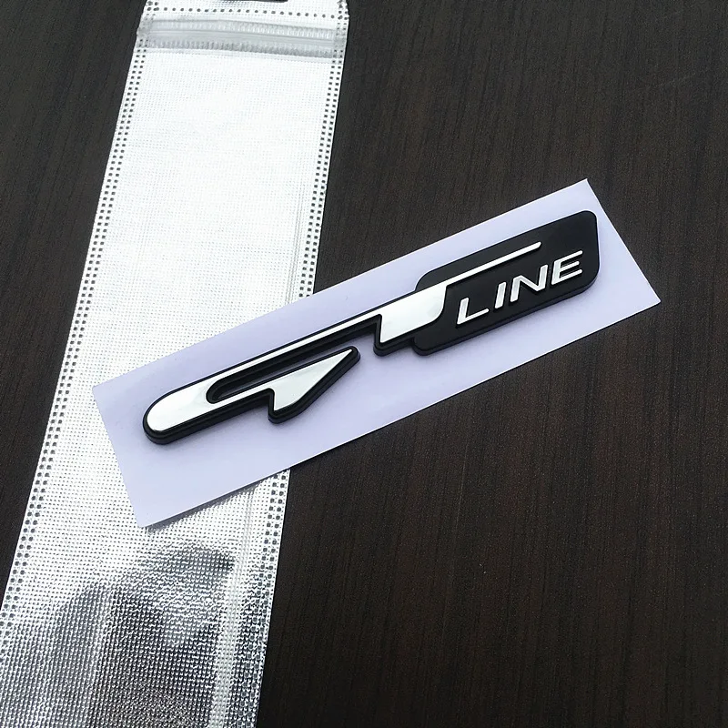 3D Metal Car Sticker GT Letter Logo SPORT Emblem Badge Decals For KIA Peugeot 208 GT LINE 2008 308 206 205 307 3008 207 508 5008