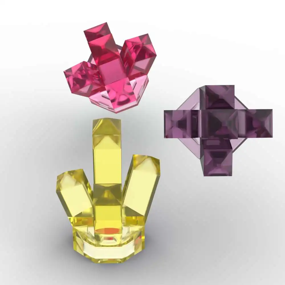 

MOC 10PCS Deposits Ore Mine Parts Bricks 30385 Precious Crystal Stone Building Blocks Kit Puzzle Particle Toy Gift Dropshipping
