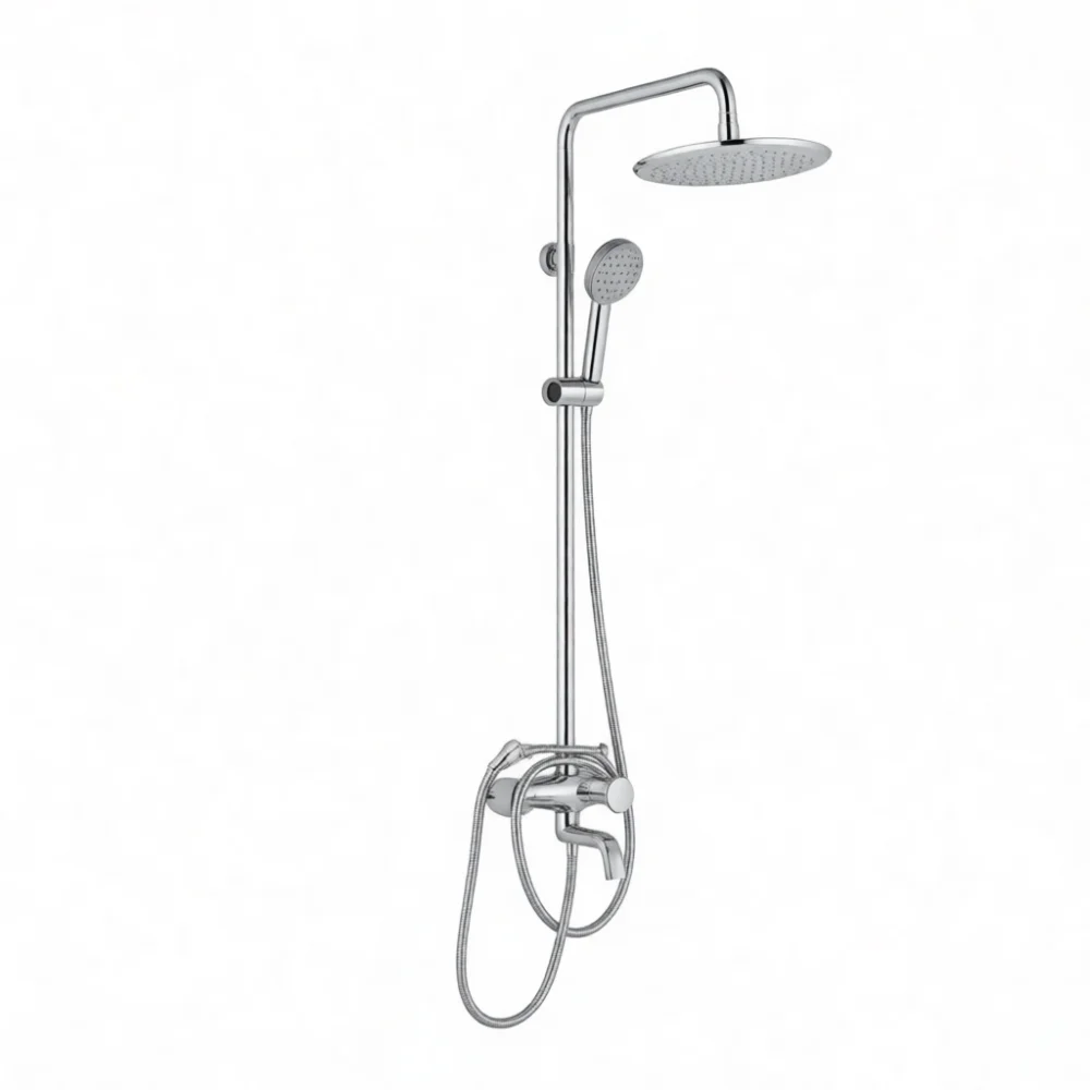 Wall Mounted Shower Mixing Valve Stainless Steel Bathroom Faucet Concealed Hot Cold Water Mixer Replacement Unit Tool