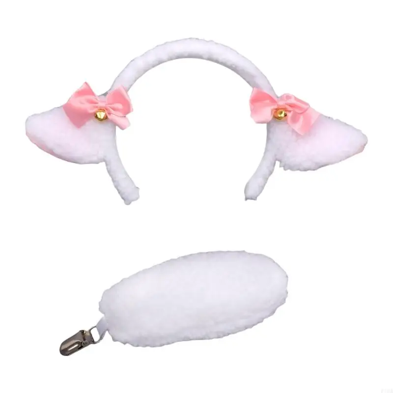 

P8DB Sheep Dress up Costume Set Halloween Sheep Costume Accessories for Cosplay