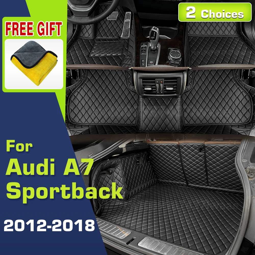 

Автомобильные коврики для AUDI A7 Sportback 2012-2018 2017 2016 2015 2014 2013 Пользовательский коврик в багажник Автоматические подушечки для ног Аксессуары для интерьера