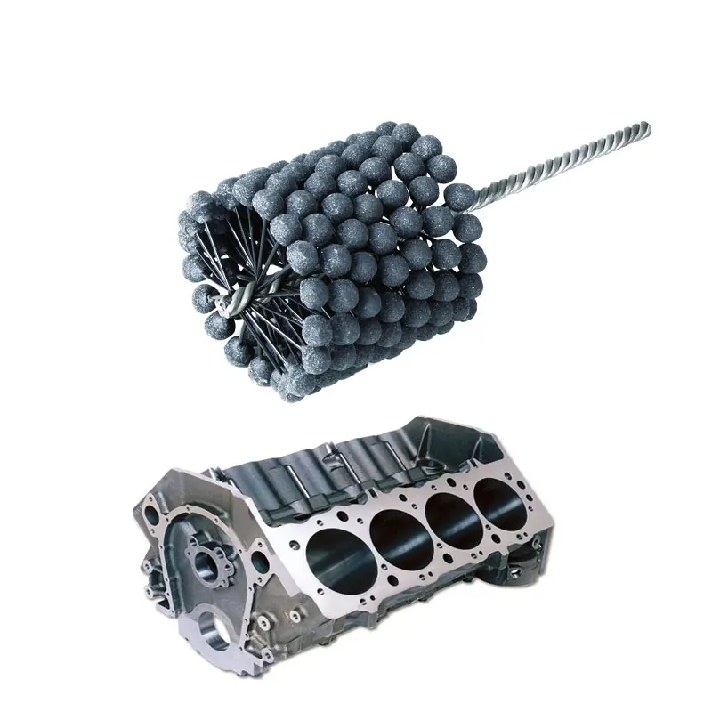 Fábrica 68110 mm Flex Honing Ball Escova Broca Interno Rebarbação Buraco Escova Ferramenta de Afiação Bola Bloco de Cilindro Cruz Veyer Polonês