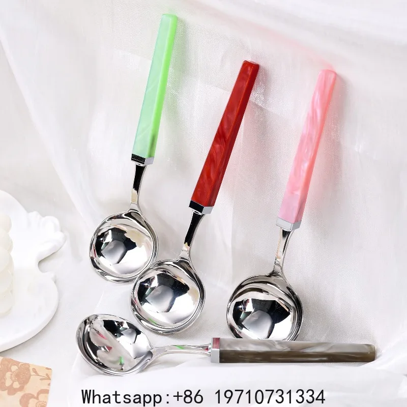 Streamer Color Handle Western Spoon Household