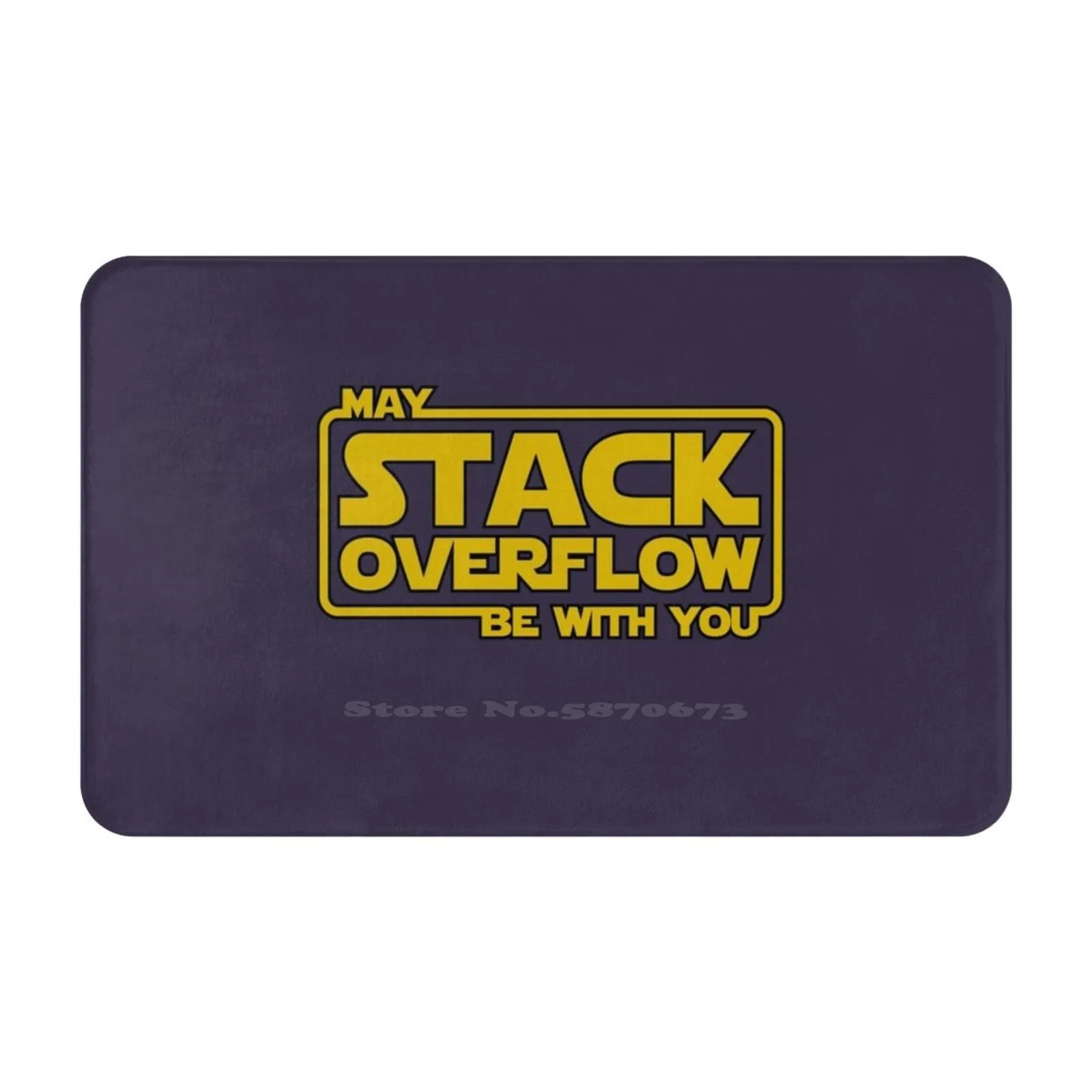 Stack Overflow With You Soft Cushion Car Home Carpet Door Mat Stack Overflow Quotes Programmer Developer Coding Programming